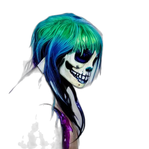 mask, hair, face, creature transparent PNG cut-out
