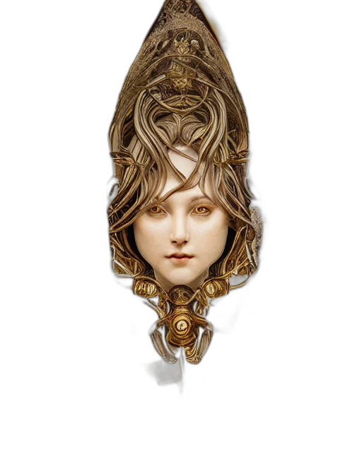 crown, hair, jewelry, face transparent PNG cut-out