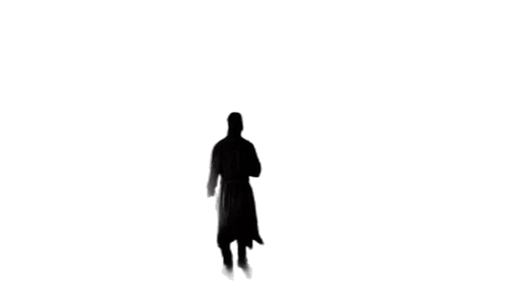 staff, creature, dress, mask transparent PNG cut-out