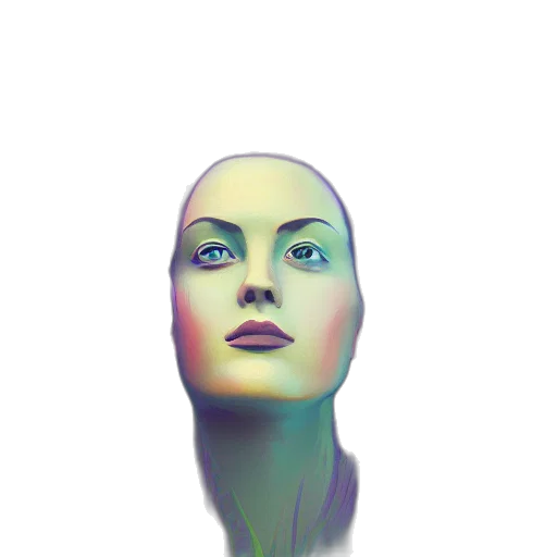 robot, face, mask, creature transparent PNG cut-out