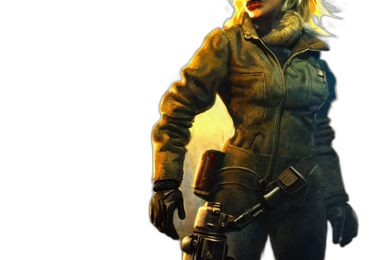 jacket, weapon, staff, concept art transparent PNG cut-out