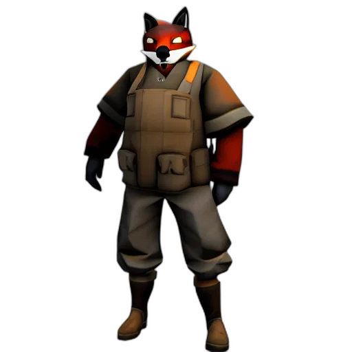 jacket, animal, mask, staff transparent PNG cut-out