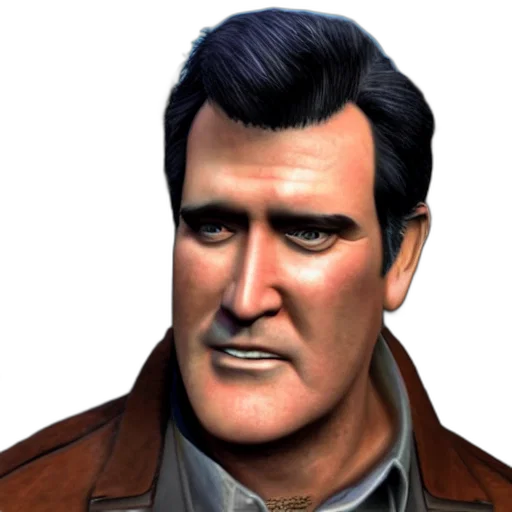 face, jacket, staff, 3d render transparent PNG cut-out