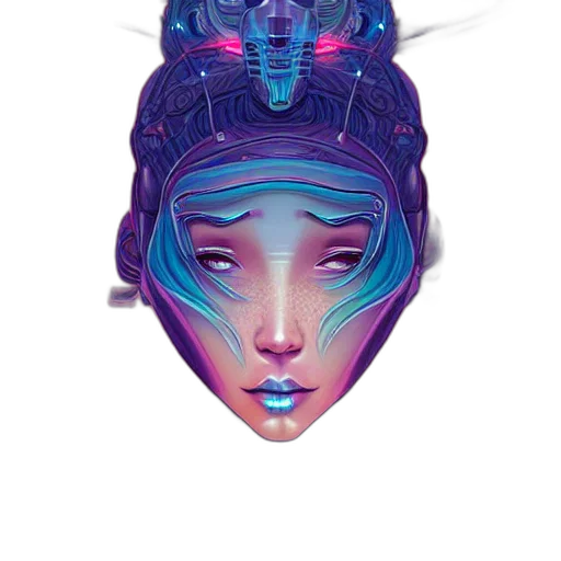 mask, face, crown, robot transparent PNG cut-out