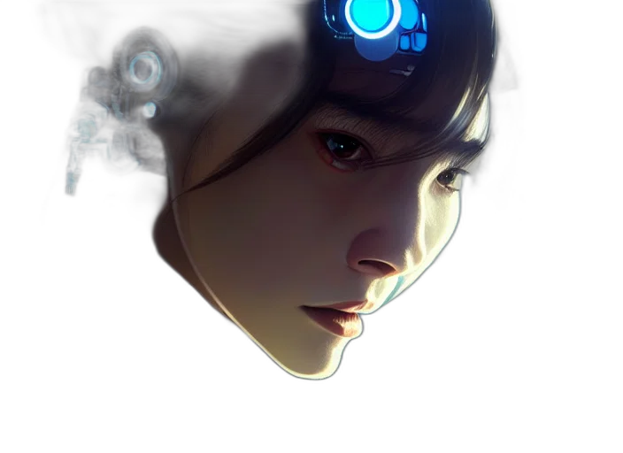 robot, face, mask, creature transparent PNG cut-out