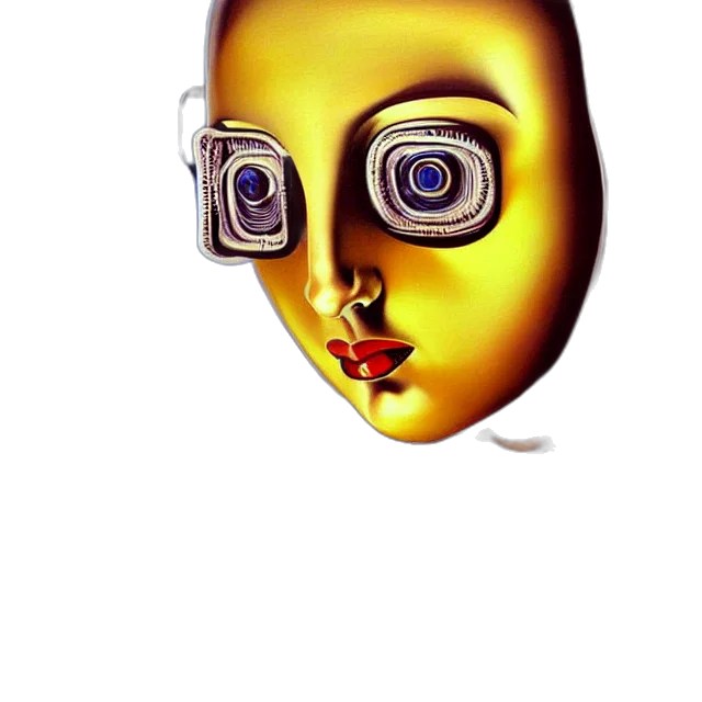 mask, robot, face, jewelry transparent PNG cut-out