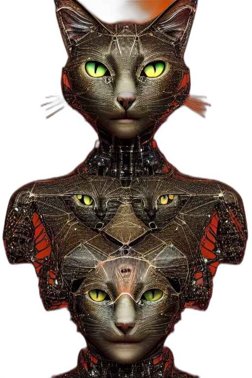 jewelry, robot, mask, dress transparent PNG cut-out