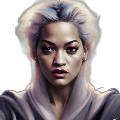 face, fantasy art, concept art, comic book art transparent PNG cut-out