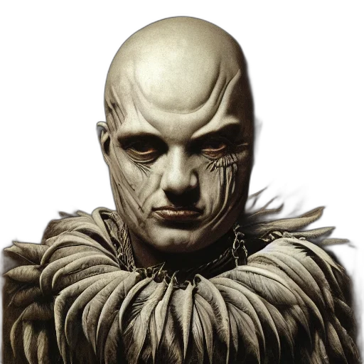 mask, face, creature, staff transparent PNG cut-out