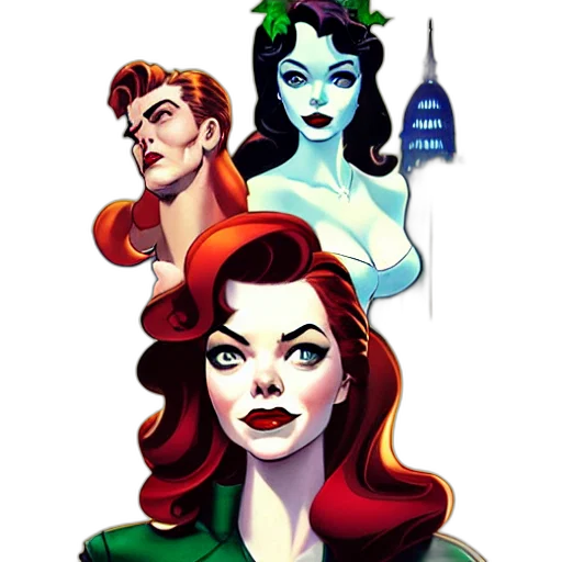 comic book art, concept art, cartoon, pixel art transparent PNG cut-out