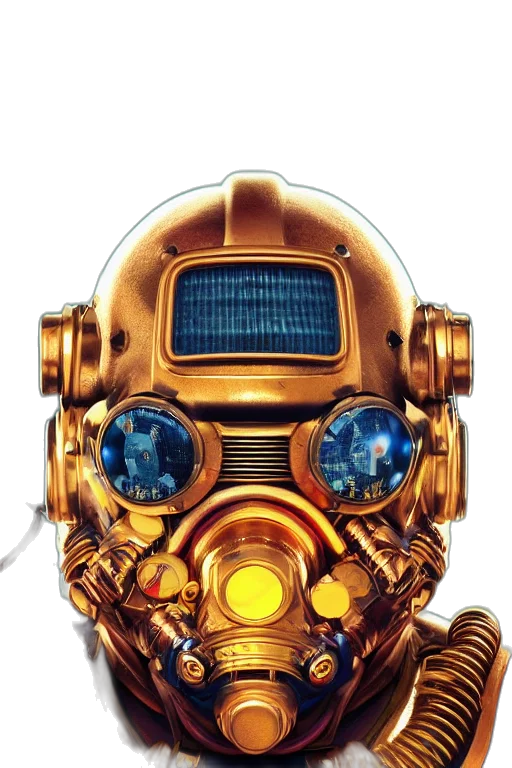robot, mask, face, weapon transparent PNG cut-out