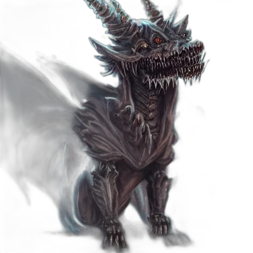 dragon, creature, animal, staff transparent PNG cut-out