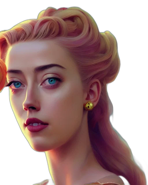 face, jewelry, photorealistic, fantasy art transparent PNG cut-out