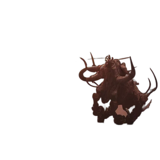 creature, dragon, hair, crown transparent PNG cut-out