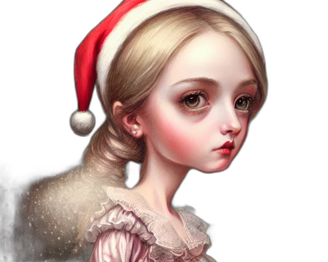 face, dress, fantasy art, photorealistic transparent PNG cut-out