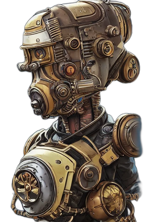 robot, mask, face, staff transparent PNG cut-out