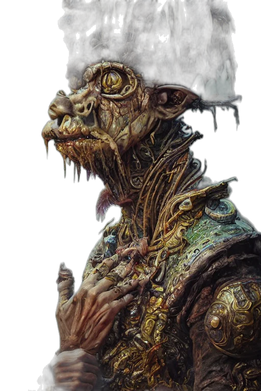 creature, face, staff, mask transparent PNG cut-out