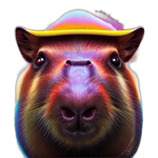 animal, hat, face, creature transparent PNG cut-out