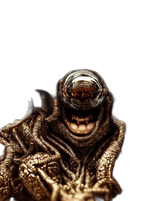 creature, face, mask, robot transparent PNG cut-out