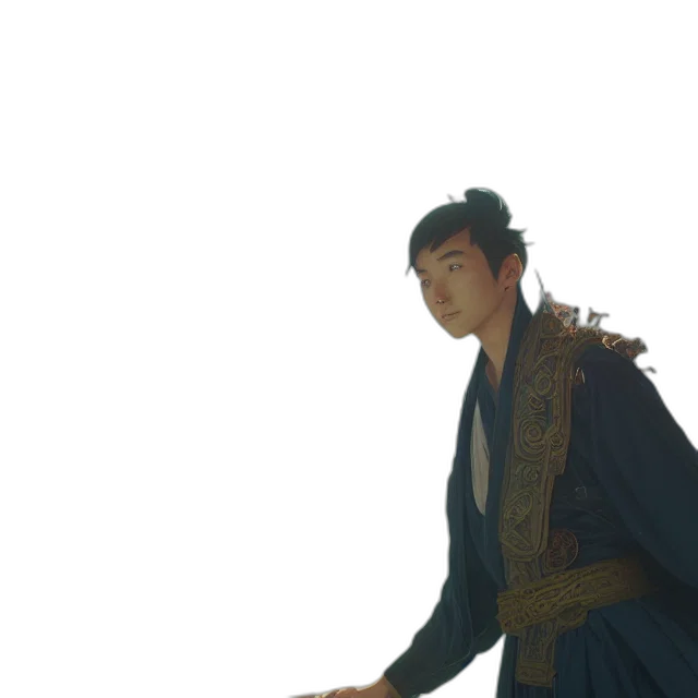 staff, sword, dragon, crown transparent PNG cut-out