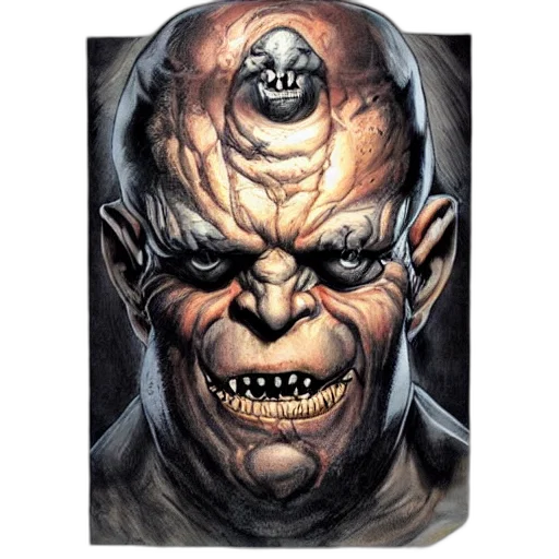 face, mask, creature, comic book art transparent PNG cut-out