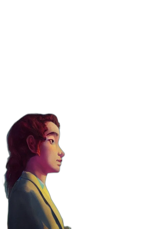 face, robot, staff, hair transparent PNG cut-out
