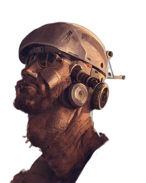 mask, face, robot, staff transparent PNG cut-out