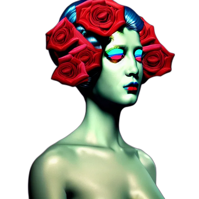 crown, mask, flower, face transparent PNG cut-out