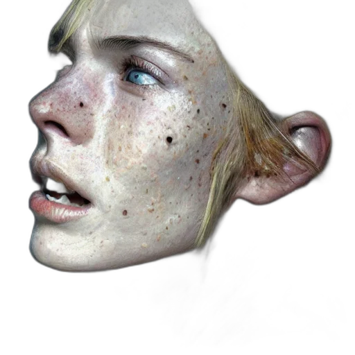 face, mask, creature, staff transparent PNG cut-out