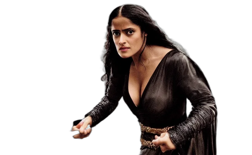 epic, photo, salma, hayek transparent PNG cut-out