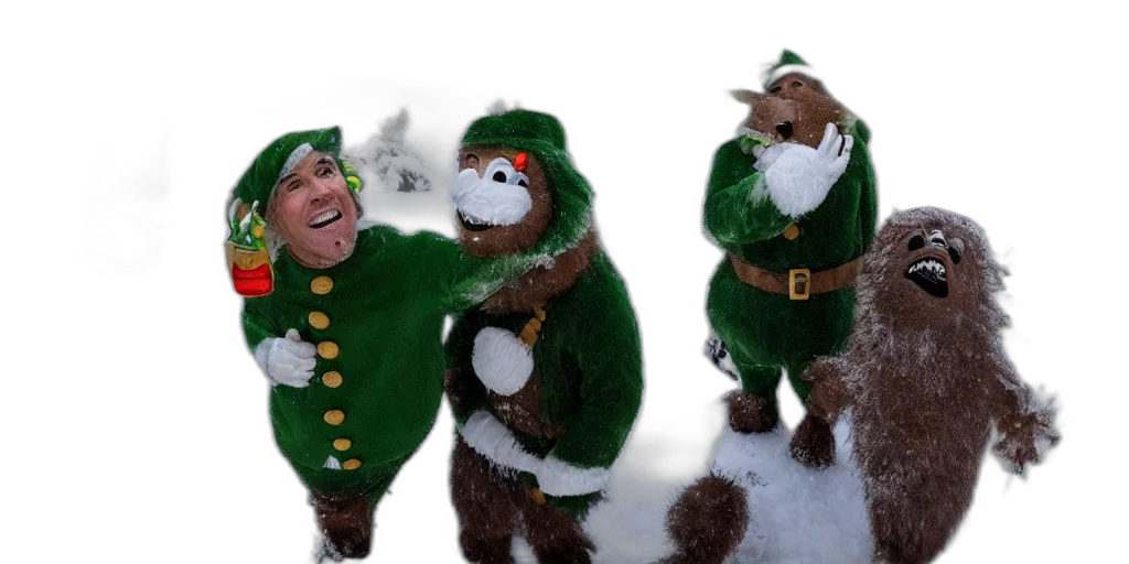 3d render, snow, ultra, wide transparent PNG cut-out