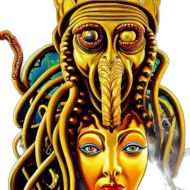 mask, crown, creature, jewelry transparent PNG cut-out