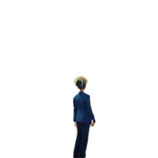 staff, hat, robot, hair transparent PNG cut-out
