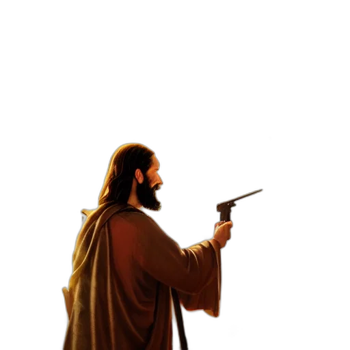 weapon, sword, staff, hair transparent PNG cut-out