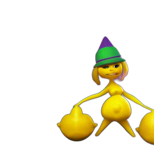 hat, staff, crown, creature transparent PNG cut-out