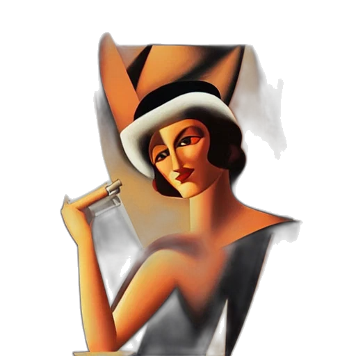 hat, jewelry, dress, staff transparent PNG cut-out