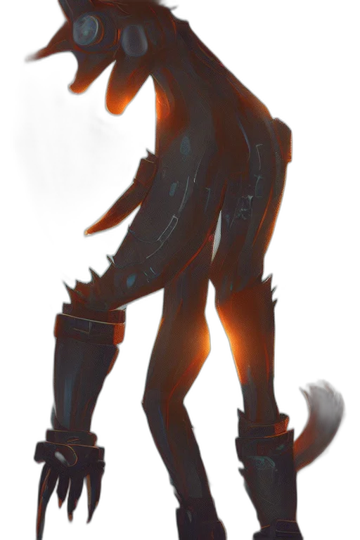 dragon, staff, creature, robot transparent PNG cut-out