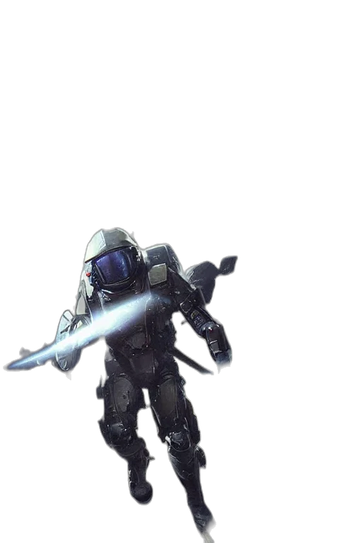 robot, weapon, sword, staff transparent PNG cut-out
