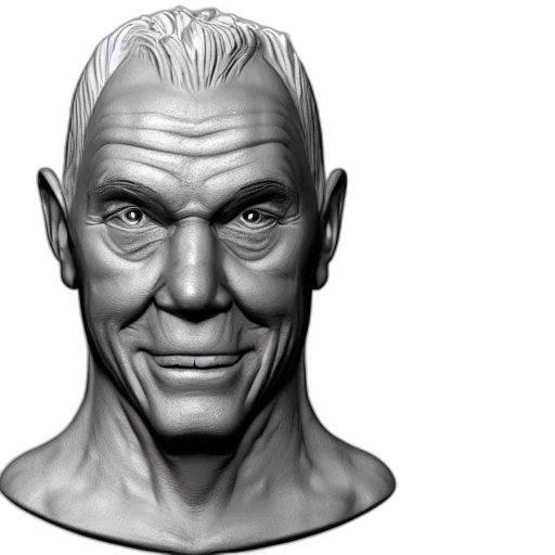 face, 3d render, photorealistic, concept art transparent PNG cut-out