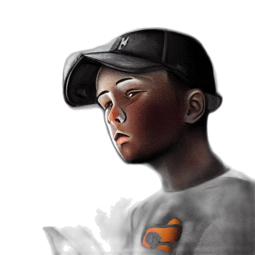 face, hat, mask, photorealistic transparent PNG cut-out