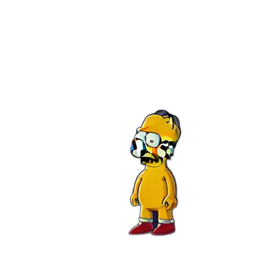 creature, hat, staff, jacket transparent PNG cut-out