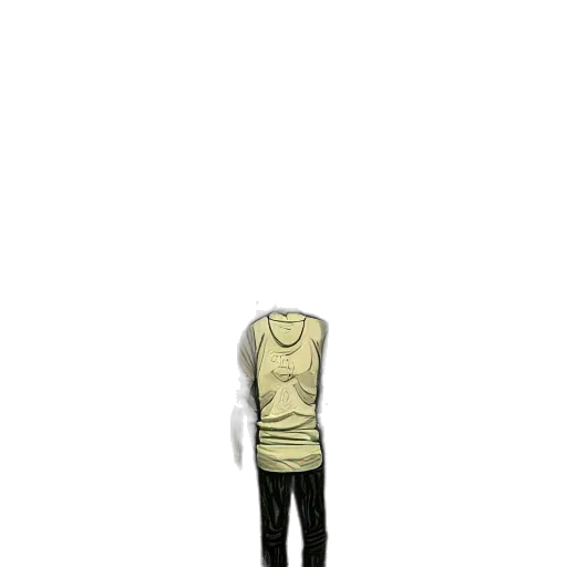 jacket, dress, creature, staff transparent PNG cut-out
