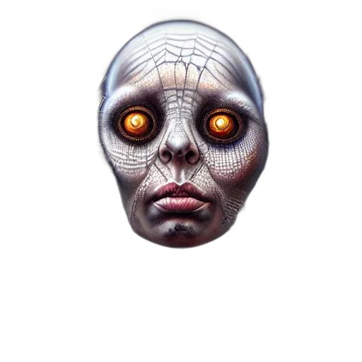 mask, robot, face, creature transparent PNG cut-out