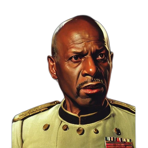 face, staff, jacket, crown transparent PNG cut-out
