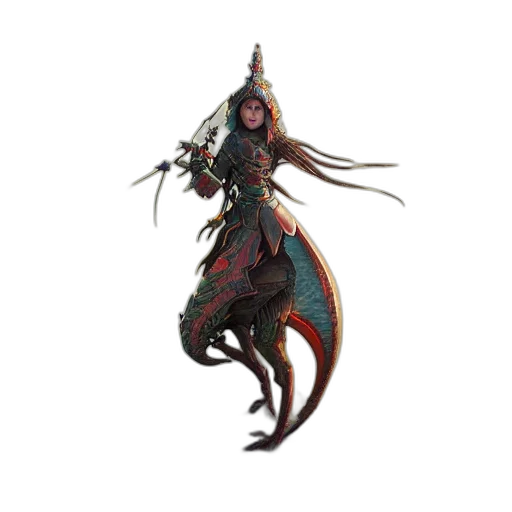dragon, staff, creature, sword transparent PNG cut-out
