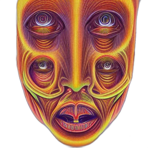 mask, face, creature, robot transparent PNG cut-out