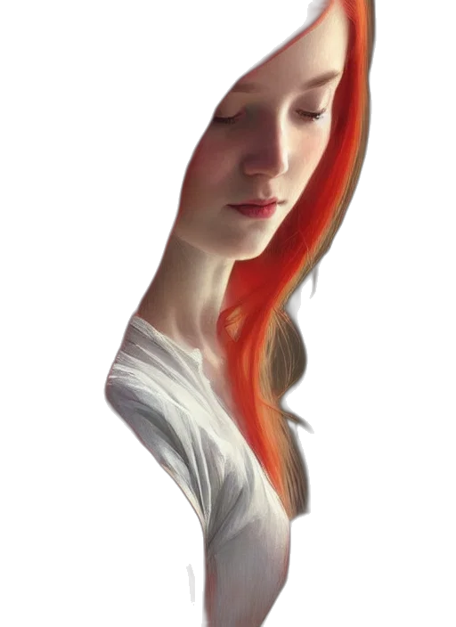 hair, face, crown, dress transparent PNG cut-out