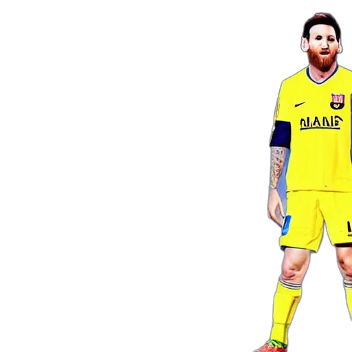 concept art, 3d render, lionel, messi transparent PNG cut-out