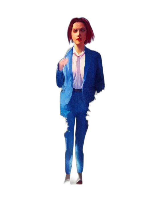 jacket, staff, dress, robot transparent PNG cut-out
