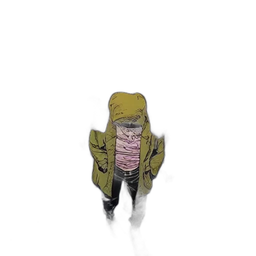 jacket, creature, hat, mask transparent PNG cut-out